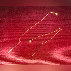 14K Gold Threader Earrings

You can wear them in many different styles.